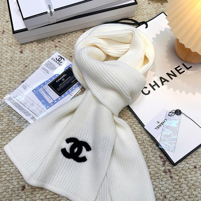 CHANEL 25S SCARF 175 IN WOOL 991923