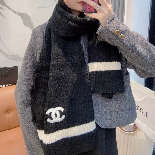 CHANEL 25S SCARF 175 CM IN  WOOL CASHMERE 943159