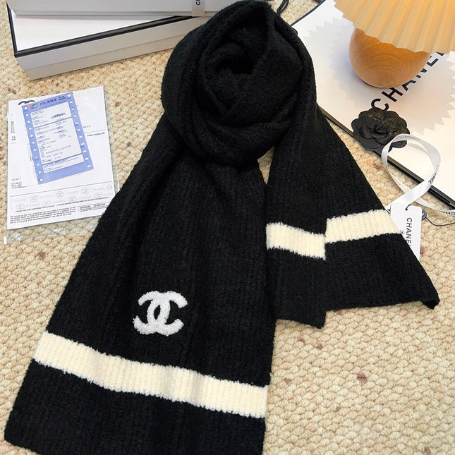 CHANEL 25S SCARF 175 CM IN  WOOL CASHMERE 943159