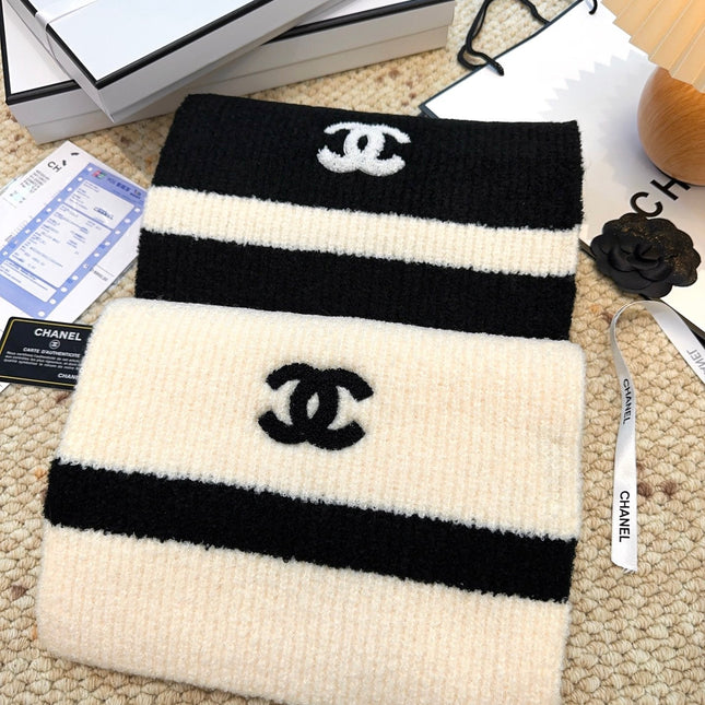 CHANEL 25S SCARF 175 CM IN  WOOL CASHMERE 943159