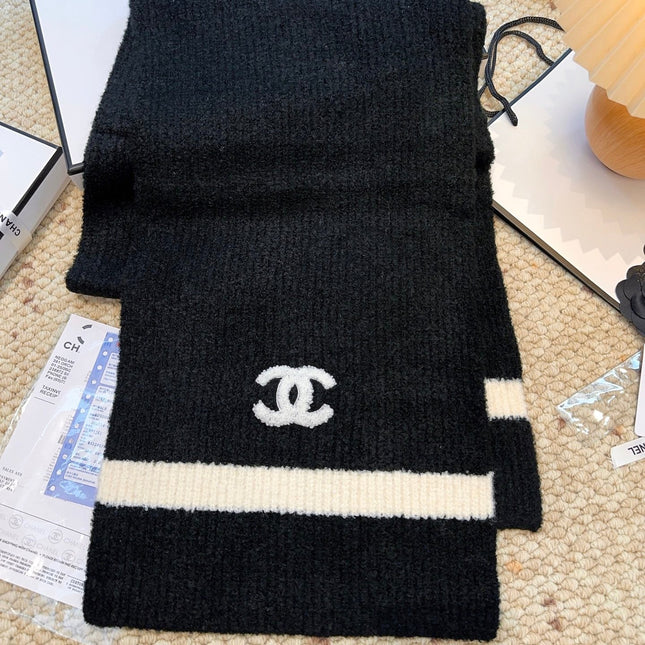 CHANEL 25S SCARF 175 CM IN  WOOL CASHMERE 943159
