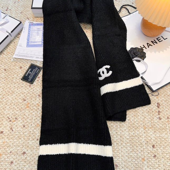 CHANEL 25S SCARF 175 CM IN  WOOL CASHMERE 943159