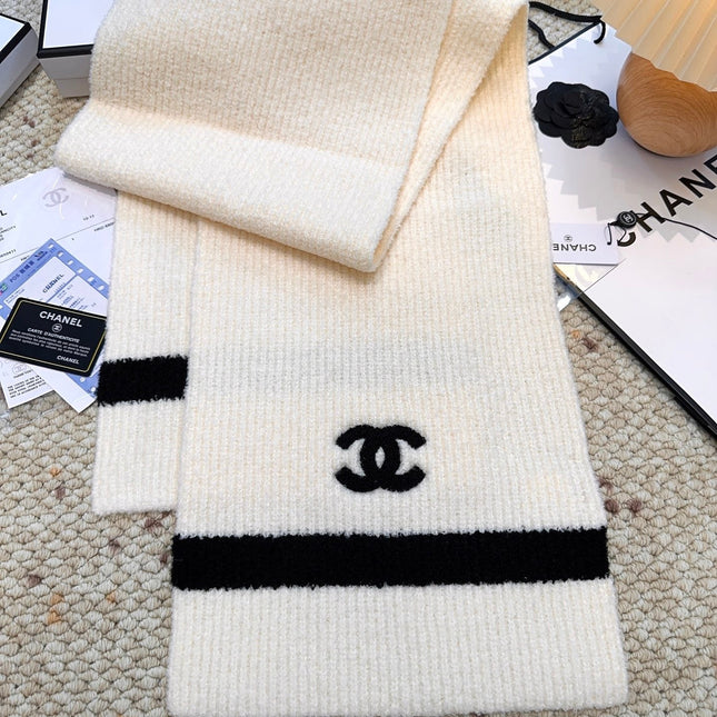 CHANEL 25S SCARF 175 CM IN  WOOL CASHMERE 943160