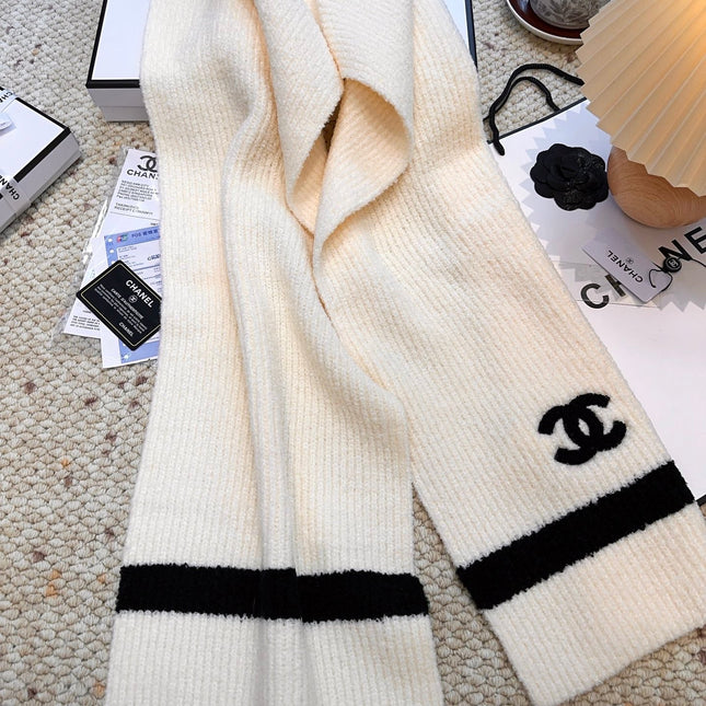 CHANEL 25S SCARF 175 CM IN  WOOL CASHMERE 943160