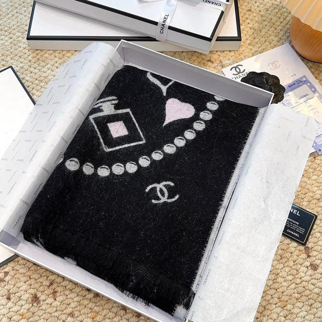 CHANEL 25S SCARF 203 CM IN CASHMERE 943933