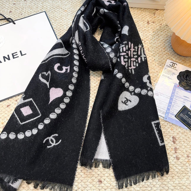 CHANEL 25S SCARF 203 CM IN CASHMERE 943933