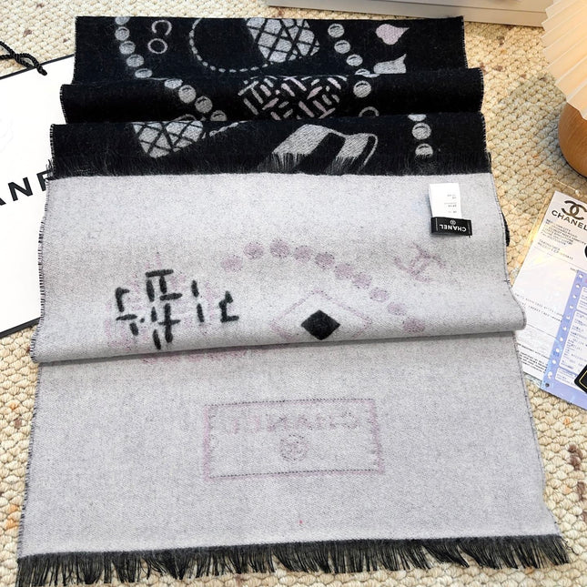 CHANEL 25S SCARF 203 CM IN CASHMERE 943933