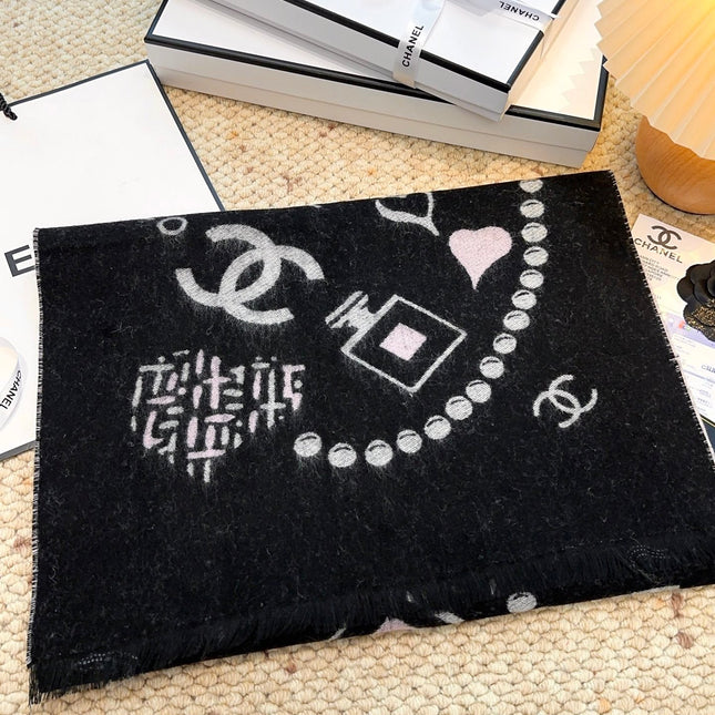 CHANEL 25S SCARF 203 CM IN CASHMERE 943933
