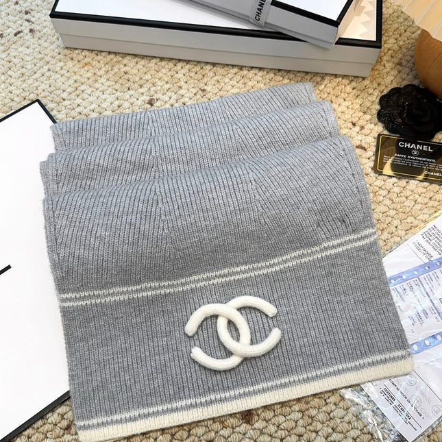 CHANEL 25S SCARF 175 IN CASHMERE 932234