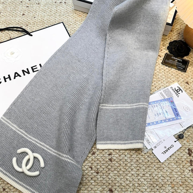 CHANEL 25S SCARF 175 IN CASHMERE 932234