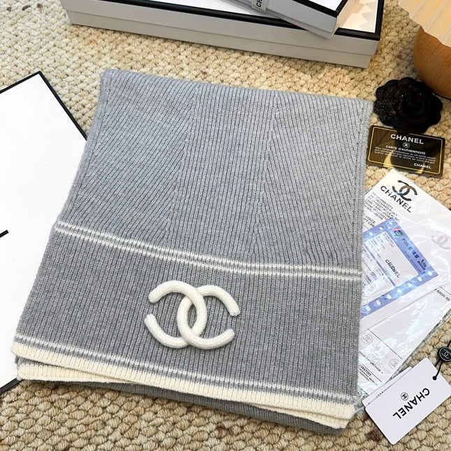 CHANEL 25S SCARF 175 IN CASHMERE 932234