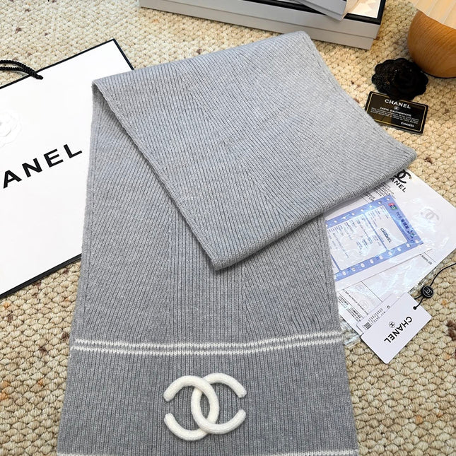 CHANEL 25S SCARF 175 IN CASHMERE 932234