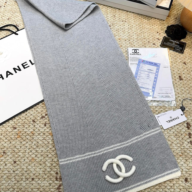 CHANEL 25S SCARF 175 IN CASHMERE 932234
