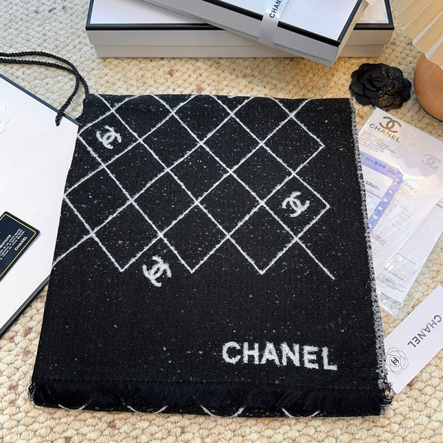 CHANEL 25S SCARF 195 CM IN CASHMERE 942782