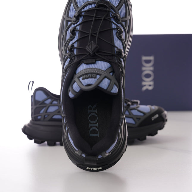 CD B31 SNEAKER BLACK AND PURPLE MESH FABRIC