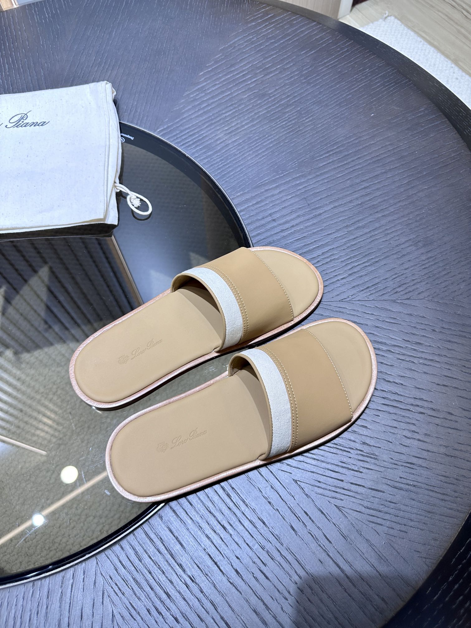 LP SLIPPER PATHON TORTILLA CALFSKIN