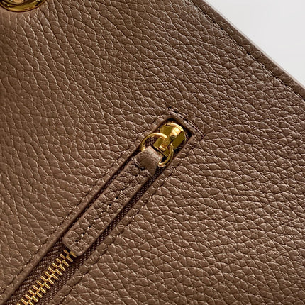 CHANEL 26S SOUPLISSIMO MAXI FLAP 39 IN BROWN GRAINED CALFSKIN GOLD HARDWARE