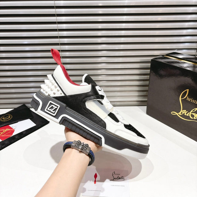 CL SNEAKER IN BLACK AND WHITE CALFSKIN 323158