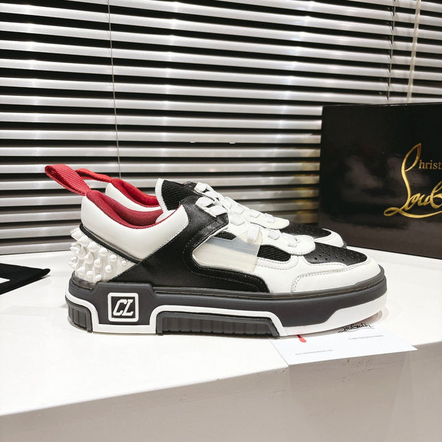 CL SNEAKER IN BLACK AND WHITE CALFSKIN 323158