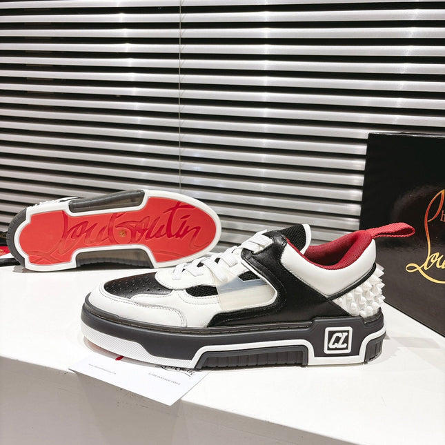 CL SNEAKER IN BLACK AND WHITE CALFSKIN 323158