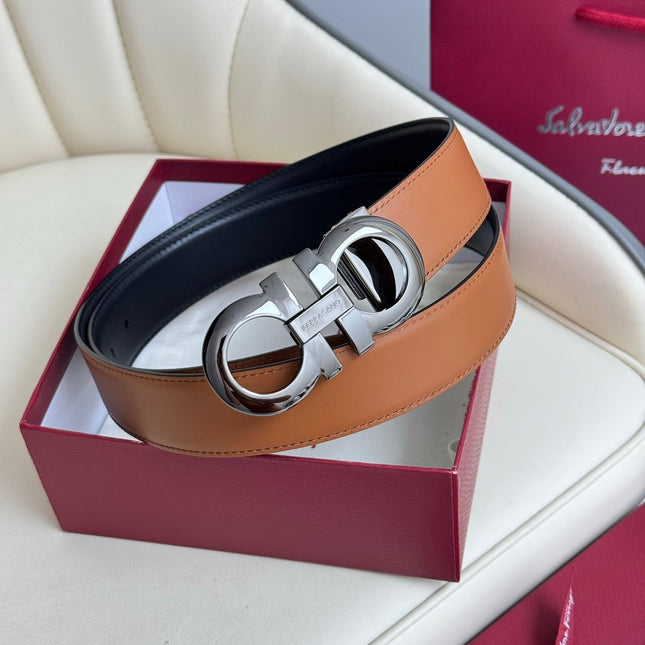 BELT 35MM IN BROWN CALFSKIN 621655