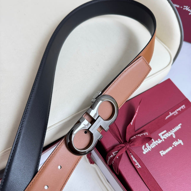 BELT 35MM IN BROWN CALFSKIN 621655