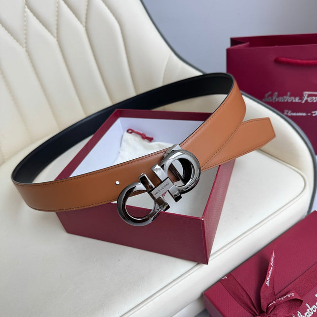 BELT 35MM IN BROWN CALFSKIN 621655