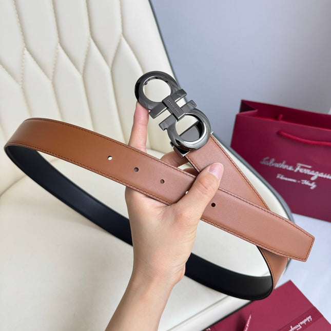 BELT 35MM IN BROWN CALFSKIN 621655
