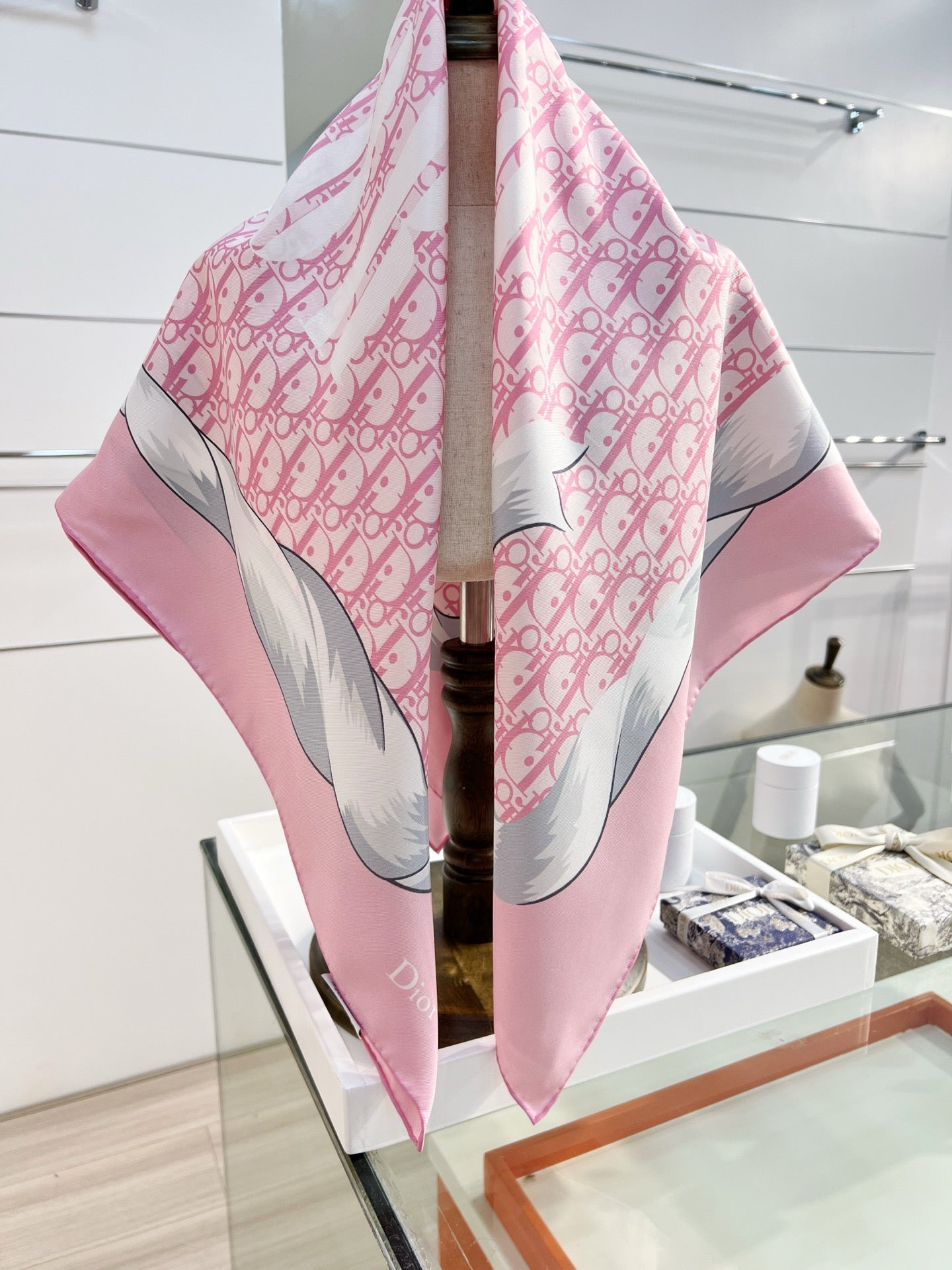 DIOR 26S SCARF 90CM IN SILK 163868