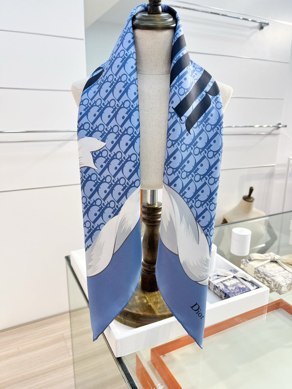 DIOR 26S SCARF 90CM IN SILK 163869