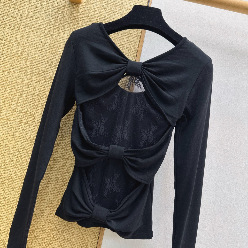 VALENTINO 26S LONG-SLEEVE LACE T-SHIRT STYLE 26