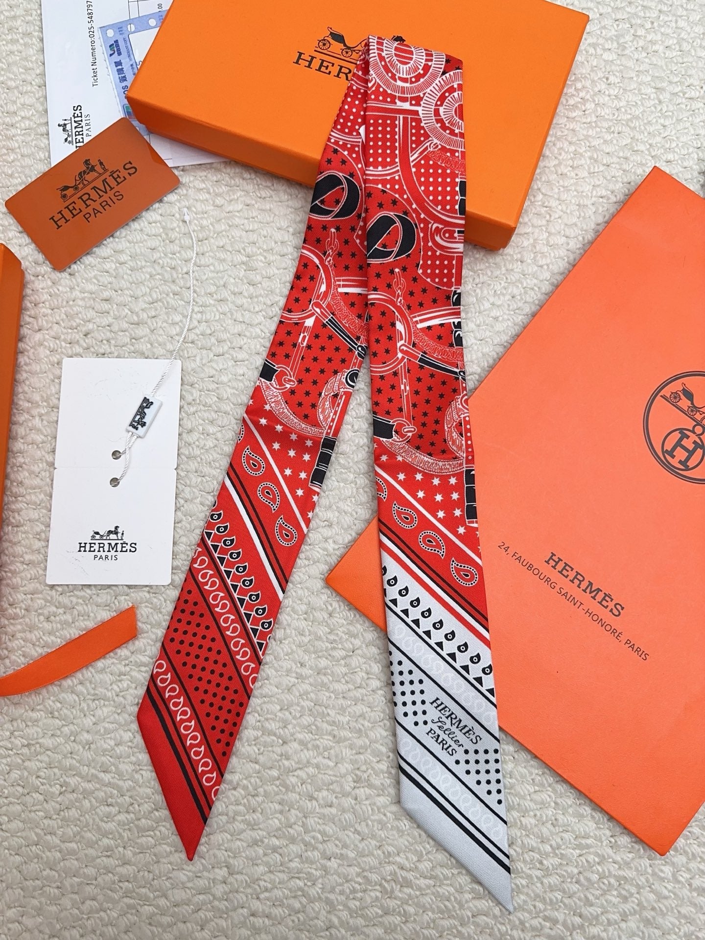 HERMES 26S SCARF 90 IN SILK 309658