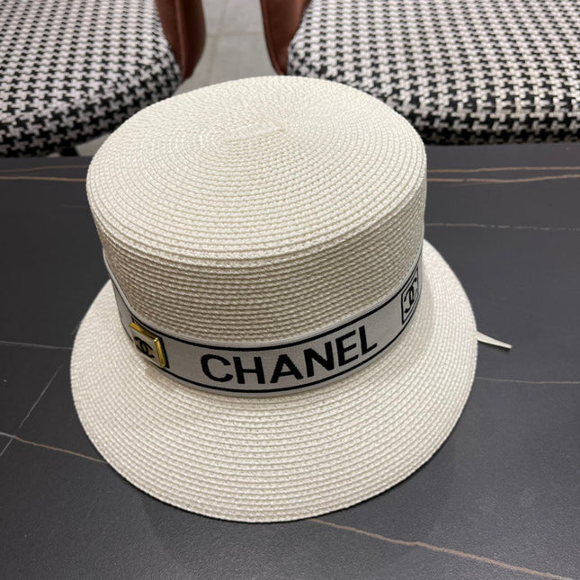 CHANEL 26S BOATER STRAW HAT 337951