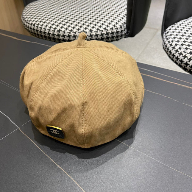 BERET HAT IN CIDER BROWN CORDUROY 429845