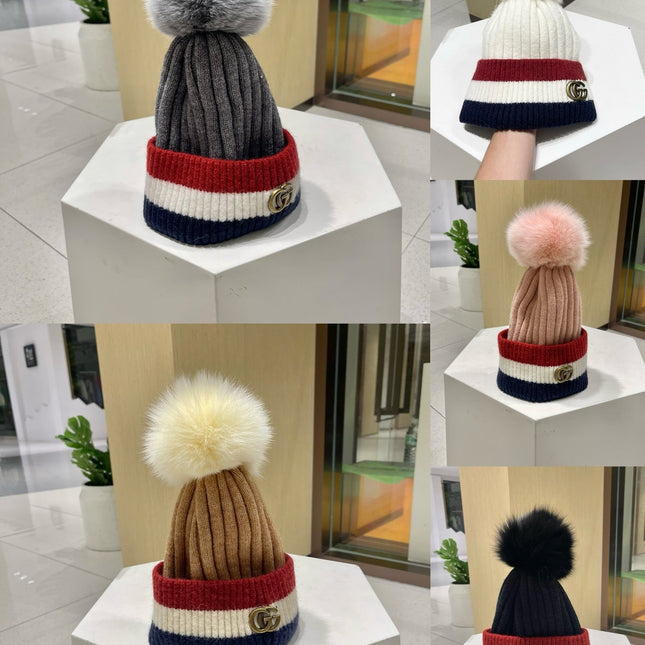 BEANIE HAT IN COLORFUL WOOL 434723
