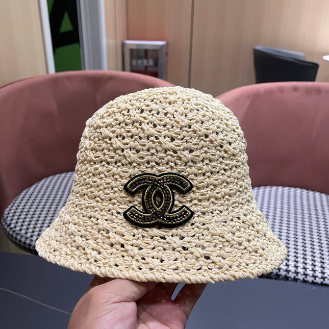 CHANEL 26S RAFFIA BUCKET HAT 335792