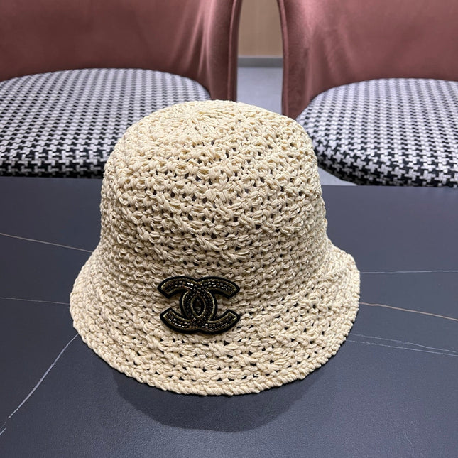 CHANEL 26S RAFFIA BUCKET HAT 335792