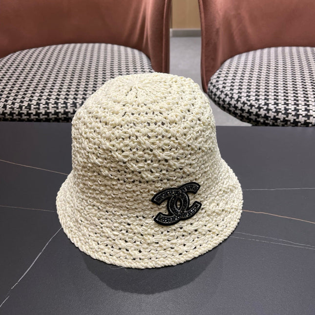 CHANEL 26S RAFFIA BUCKET HAT 335790
