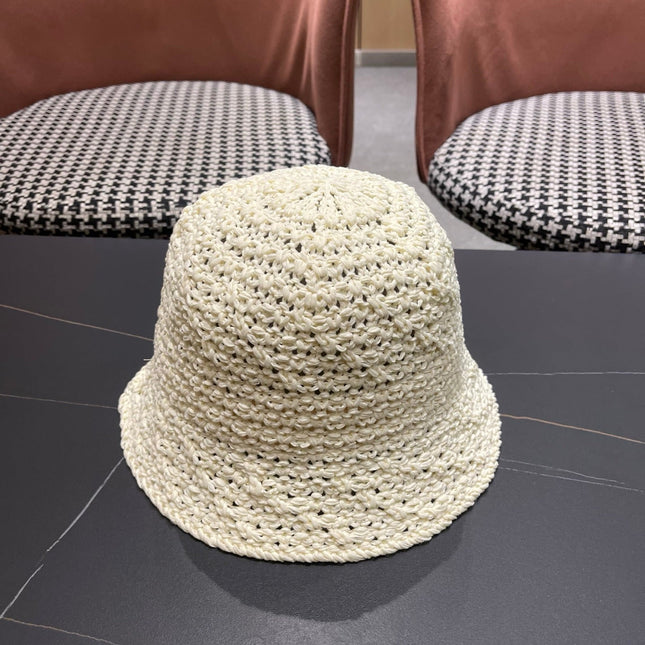 CHANEL 26S RAFFIA BUCKET HAT 335790