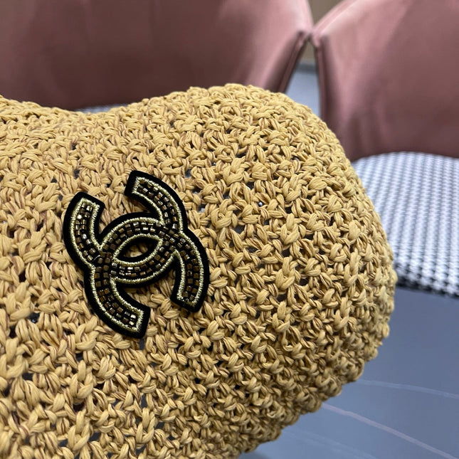 CHANEL 26S RAFFIA BUCKET HAT 335789