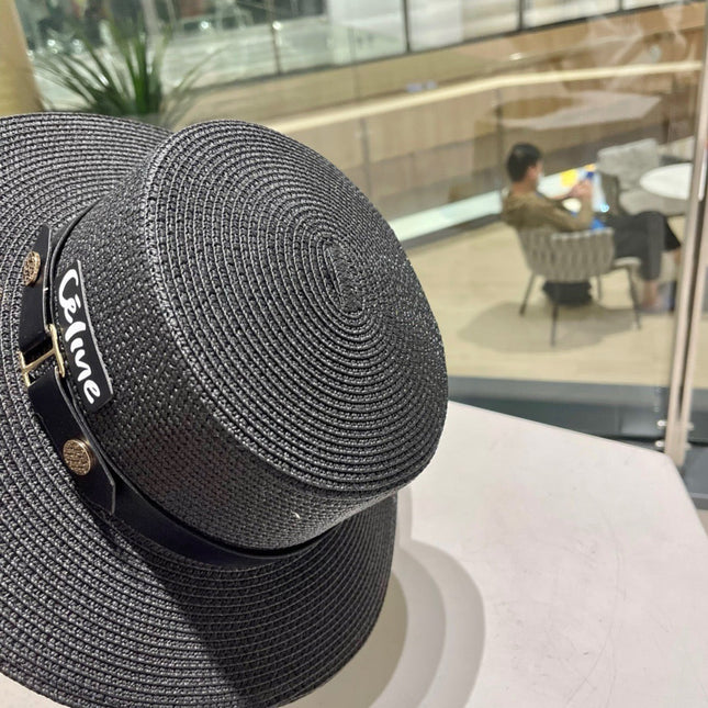 CELINE 26S STRAW BOATER HAT STYLE 141