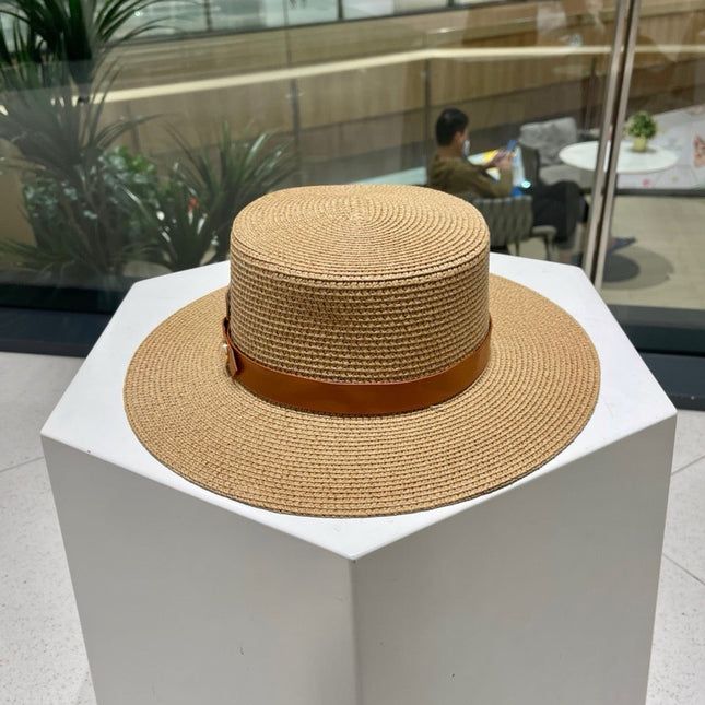 CELINE 26S STRAW BOATER HAT STYLE 142