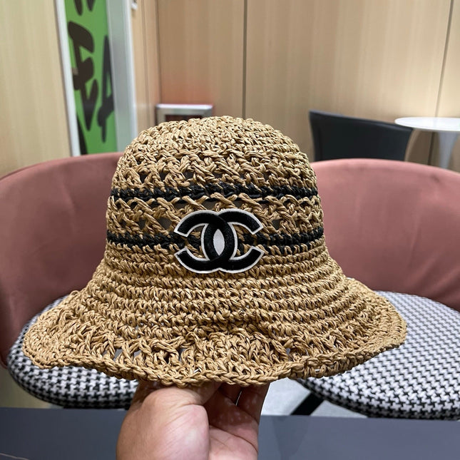 CHANEL 26S RAFFIA BUCKET HAT 335843