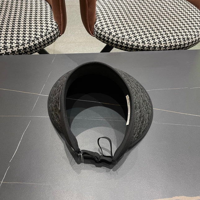 DIOR 26S RAFFIA VISOR HAT STYLE 59