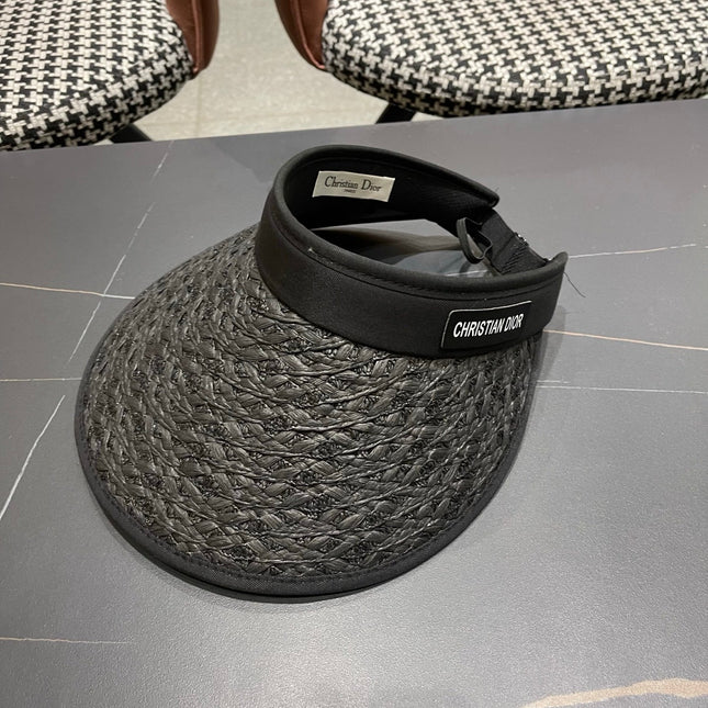 DIOR 26S RAFFIA VISOR HAT STYLE 59