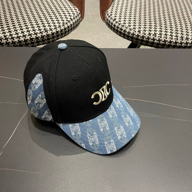 CELINE 26S COLOR-BLOCK BASEBALL CAP STYLE 64
