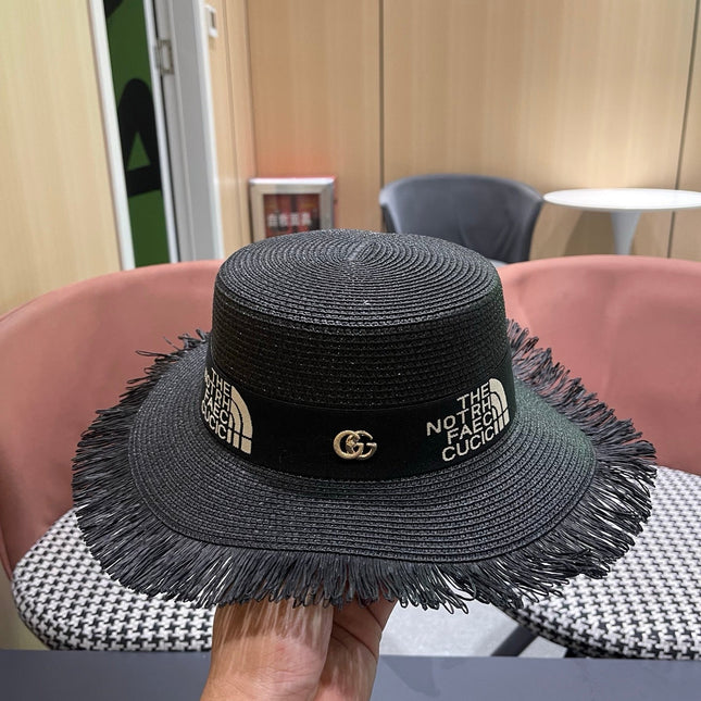 GUCCI 26S WIDE-BRIMMED STRAW HAT STYLE 69