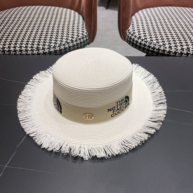 GUCCI 26S WIDE-BRIMMED STRAW HAT STYLE 68