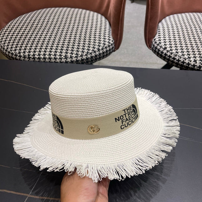 GUCCI 26S WIDE-BRIMMED STRAW HAT STYLE 68