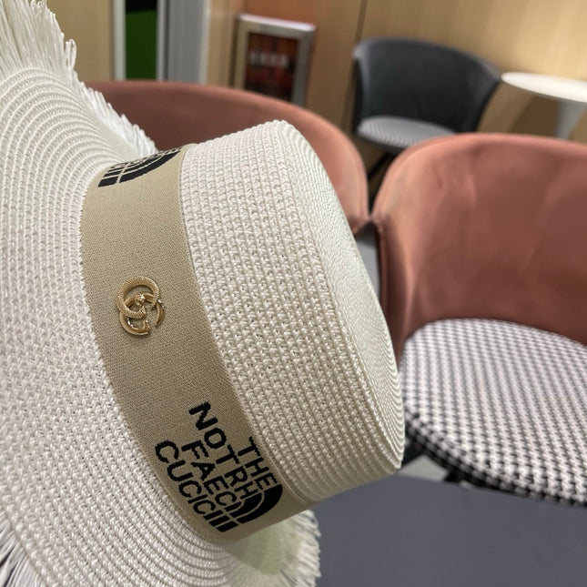 GUCCI 26S WIDE-BRIMMED STRAW HAT STYLE 68